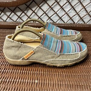 Roper Tweed Moc Slip-on Loafer Casual Shoes Size 9